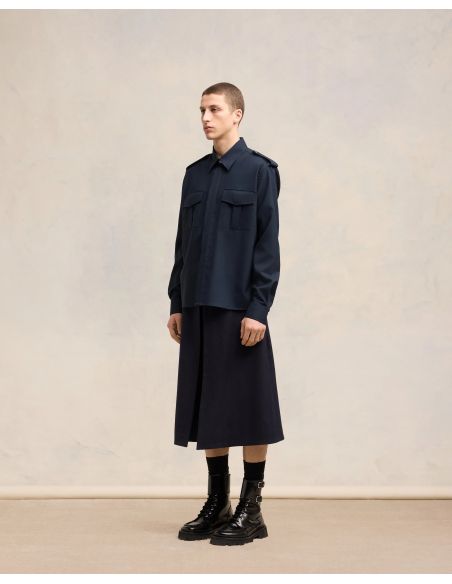 NAVY BLUE MILITARY SHIRT