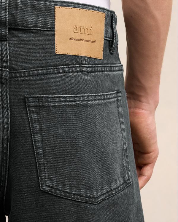 JEAN COUPE TAPERED NOIR