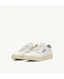 SNEAKERS MEDALIST LOW MAN WHITE AND BLACK LEATHER