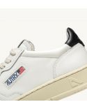 SNEAKERS MEDALIST LOW MAN WHITE AND BLACK LEATHER