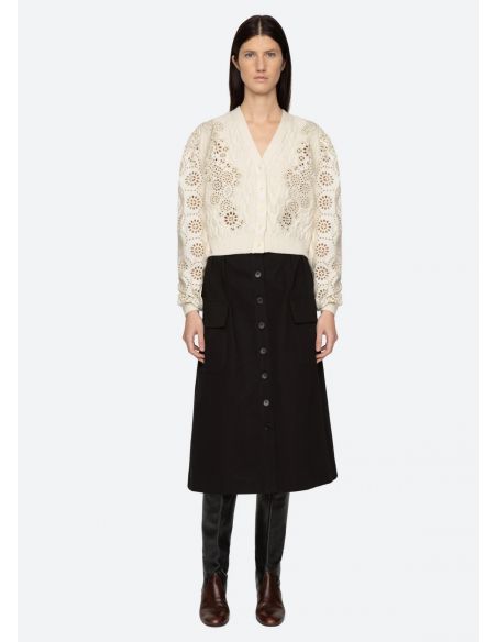 CARDIGAN LAINEY EMBROIDERY CREAM