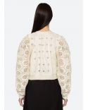 CARDIGAN LAINEY EMBROIDERY CREAM
