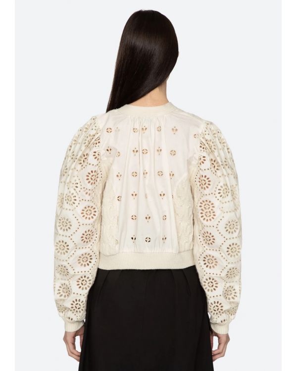 CARDIGAN LAINEY EMBROIDERY CREAM
