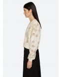 CARDIGAN LAINEY EMBROIDERY CREAM
