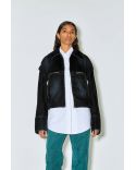 VESTE MARTY BOXY DARK NAVY VELVET