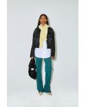 VESTE MARTY BOXY DARK NAVY VELVET