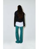 VESTE MARTY BOXY DARK NAVY VELVET