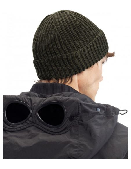 BONNET MERINO WOOL LENS IVY GREEN