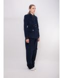 PANTALON ANGELA HIGHWAISTED WIDE LEG PLEATED NAVY
