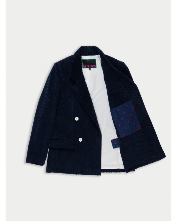 BLAZER CAMILLE TAILORED CORDUROY NAVY