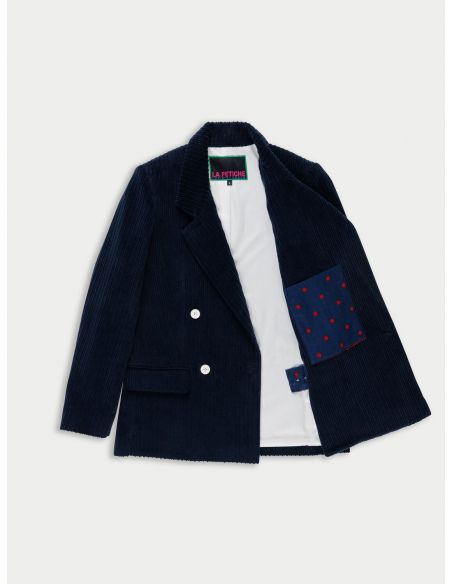 BLAZER CAMILLE TAILORED CORDUROY NAVY