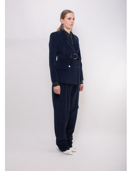 BLAZER CAMILLE TAILORED CORDUROY NAVY