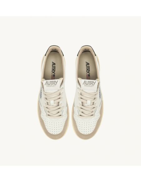 SNEAKERS MEDALIST LOW MAN LEATHER/SUEDE WHITE / MOUNTAIN