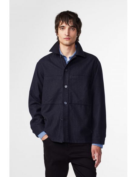 SURCHEMISE ISAK NAVY STRIPE
