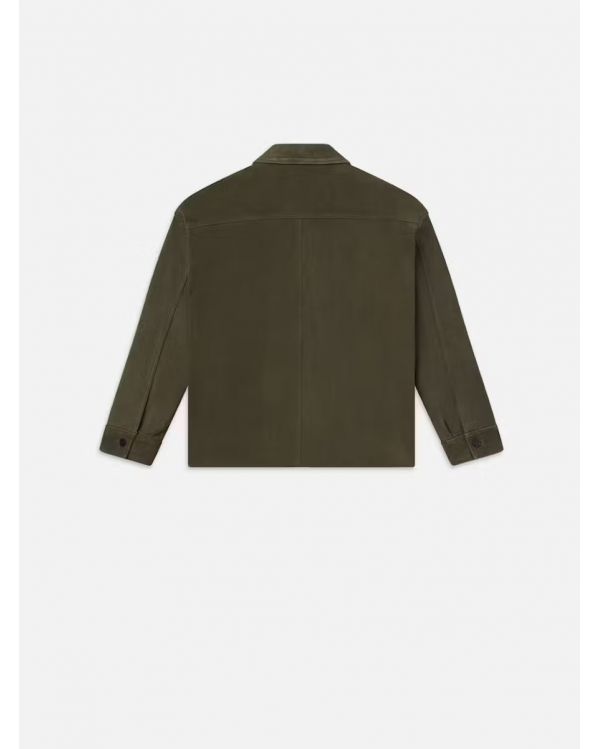 VESTE CLEAN SUEDE JACKET DARK OLIVE 2