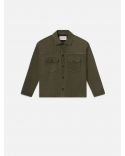VESTE CLEAN SUEDE JACKET DARK OLIVE