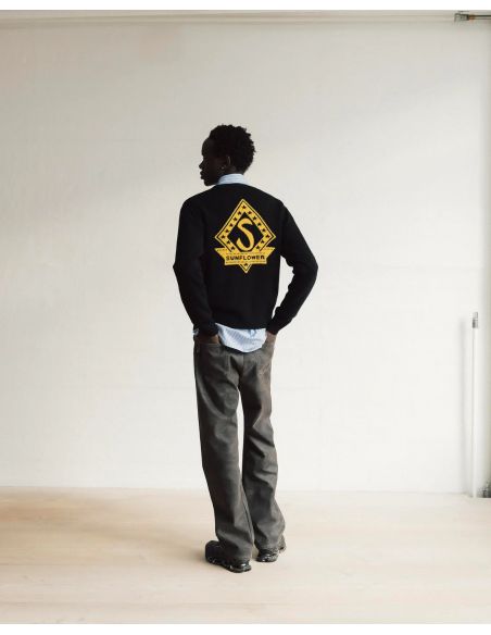 CARDIGAN MOVIE ZIP BLACK
