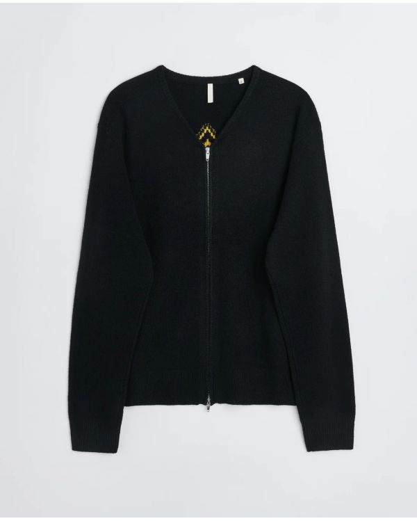 CARDIGAN MOVIE ZIP BLACK 2