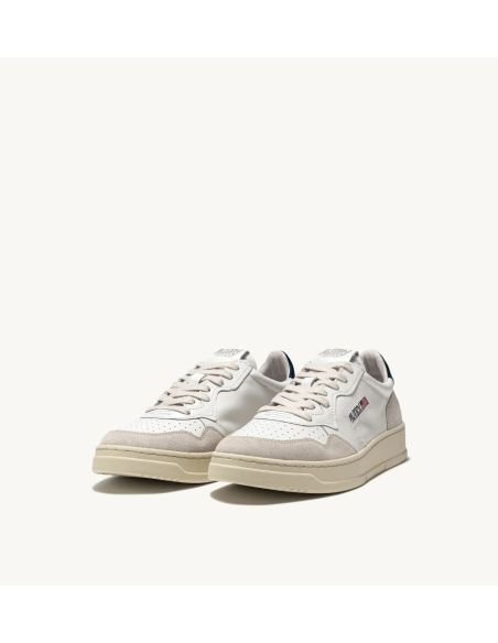 SNEAKERS MEDALIST LOW MAN LEATHER / SUEDE WHITE / BLUE