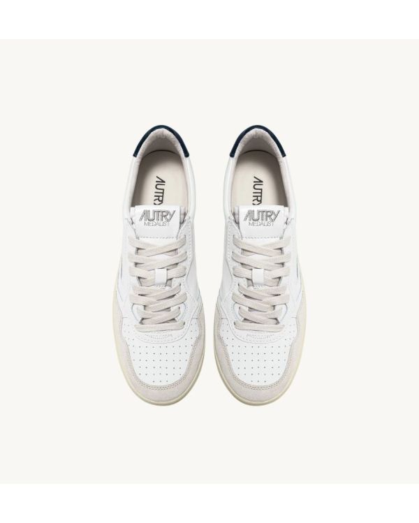 SNEAKERS MEDALIST LOW MAN LEATHER / SUEDE WHITE / BLUE