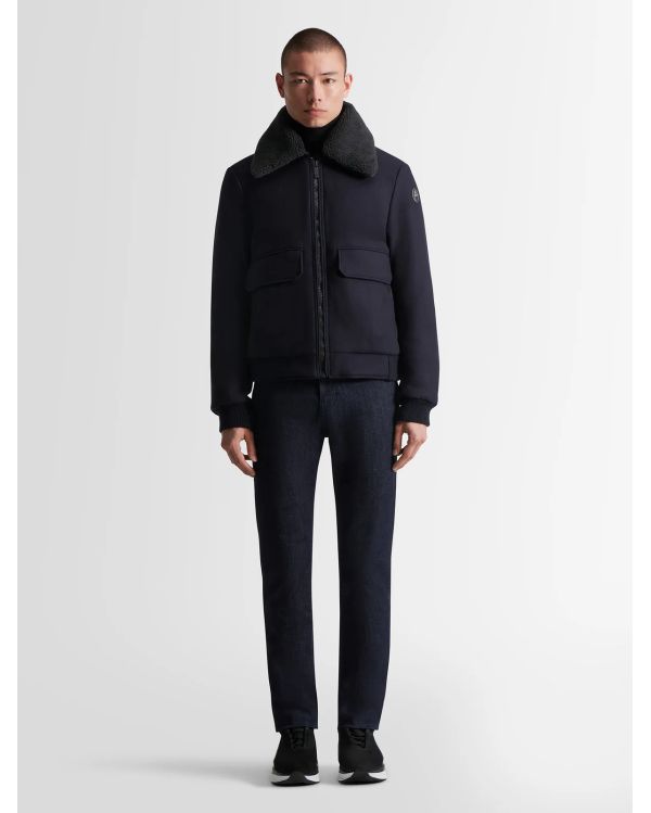 BARTHELEMY WOOL DARK BLUE JACKET