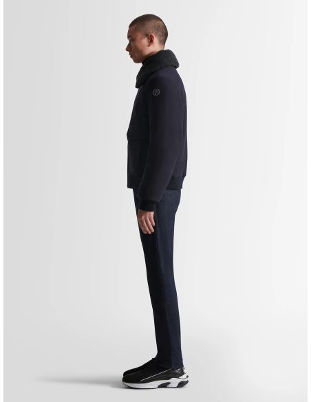 BARTHELEMY WOOL DARK BLUE JACKET