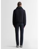 BLOUSON BARTHELEMY WOOL BLEU FONCÉ