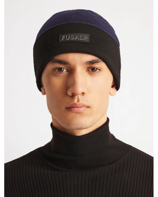 BONNET NIEVE MARIN/NOIR