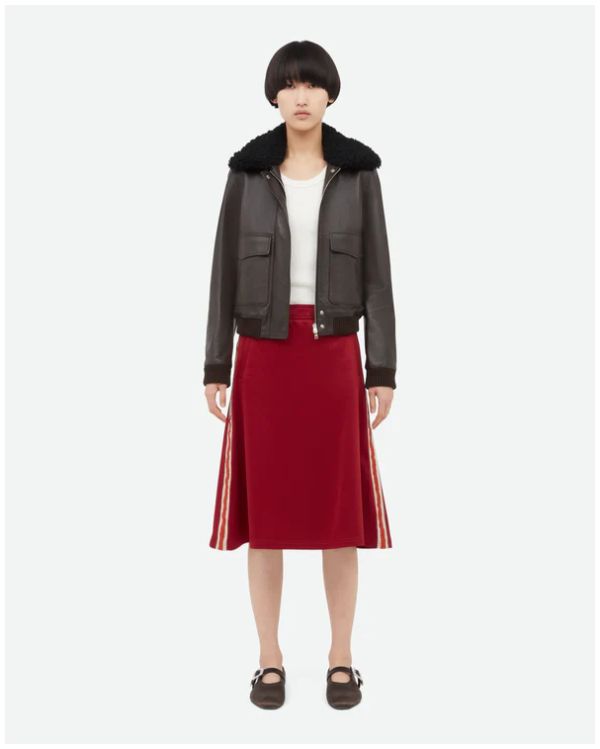 JUPE SHINE JERSEY BURGUNDY