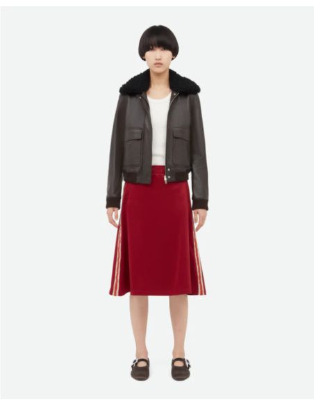 JUPE SHINE JERSEY BURGUNDY