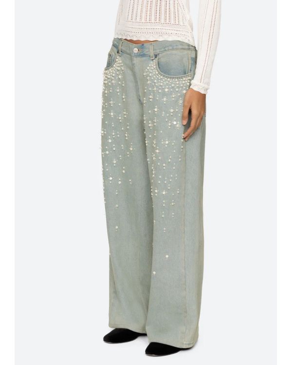 JEANS PERLETTE BLUE