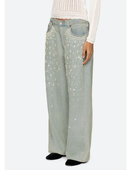 JEANS PERLETTE BLUE
