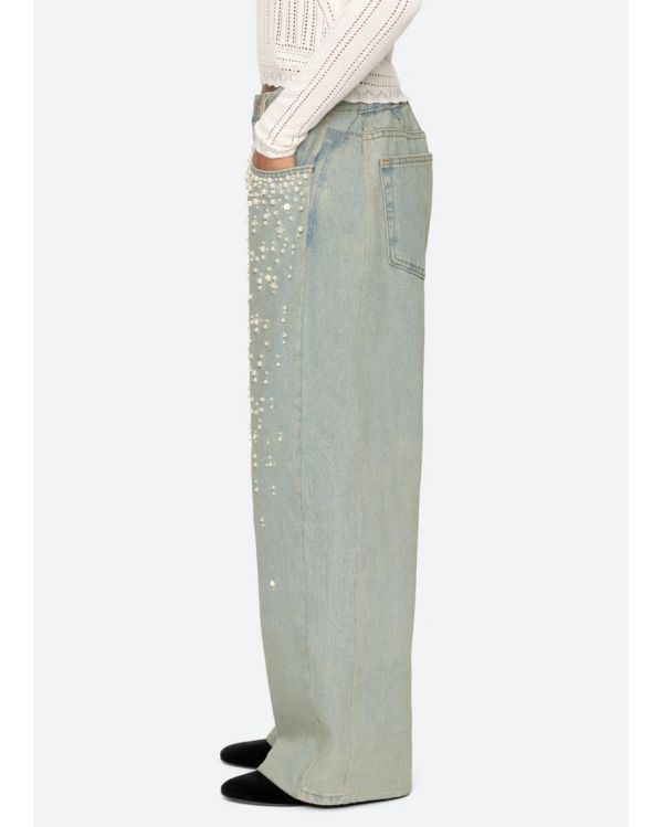 JEANS PERLETTE BLUE