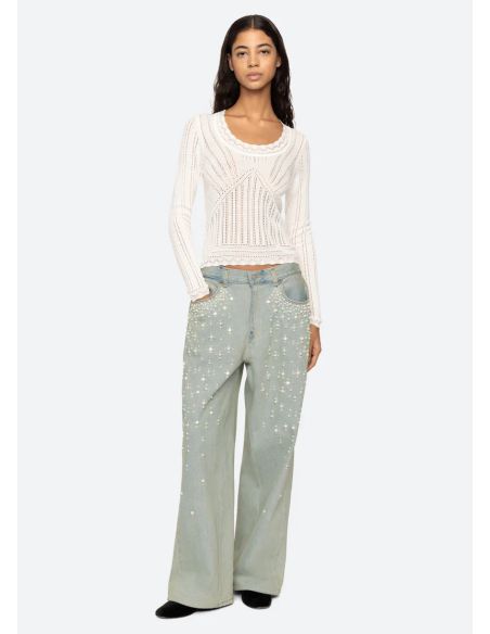 JEANS PERLETTE BLUE