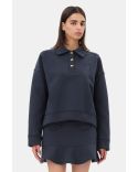 POLO DARK BLUE DROP SHOULDER SKY CAPTAIN