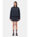 POLO DARK BLUE DROP SHOULDER SKY CAPTAIN