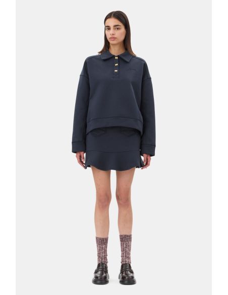POLO DARK BLUE DROP SHOULDER SKY CAPTAIN