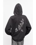 SWEAT À CAPUCHE BLACK ISOLI HEART PHANTOM