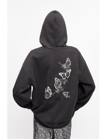 SWEAT À CAPUCHE BLACK ISOLI HEART PHANTOM
