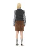GILET GRAPHIC CATS GRAY QUILL