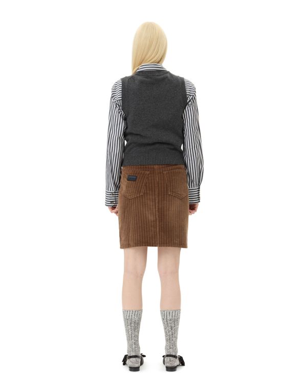 GILET GRAPHIC CATS GRAY QUILL