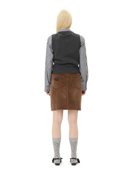 GILET GRAPHIC CATS GRAY QUILL