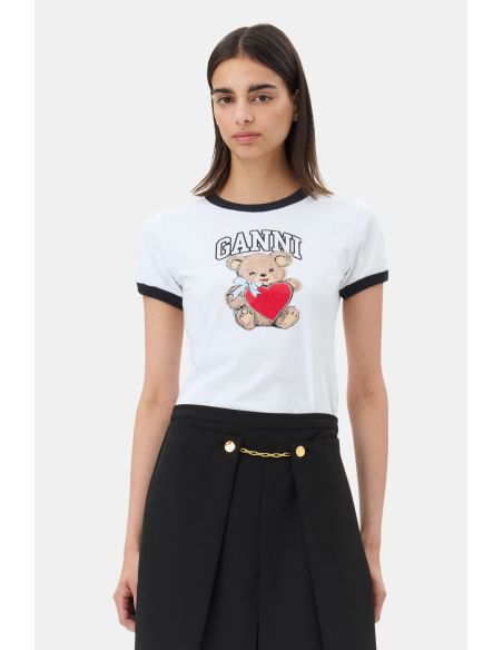 TSHIRT BASIC JERSEY BEAR BRIGHT WHITE