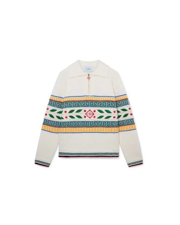LAUREL OLYMPIC WHITE SWEATER