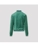 VESTE VELOUR TRACK JACKET EVERGREEN