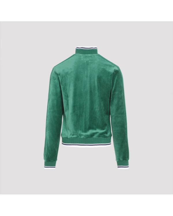 VESTE VELOUR TRACK JACKET EVERGREEN 2