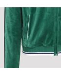 VESTE VELOUR TRACK JACKET EVERGREEN