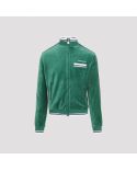 VESTE VELOUR TRACK JACKET EVERGREEN