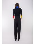 PANTALON ANGELA OVERSIZED WIDE LEG PLEATED BLACK