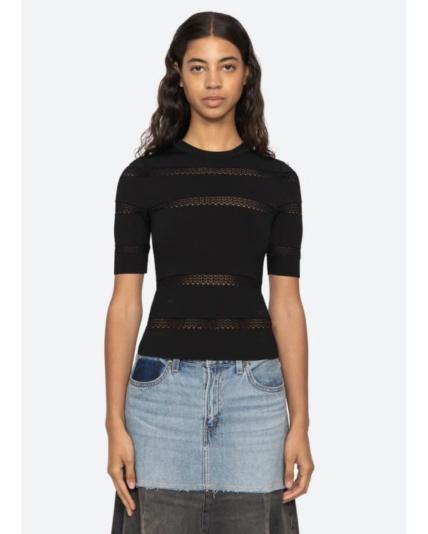 TOP DEVON S/S BLACK